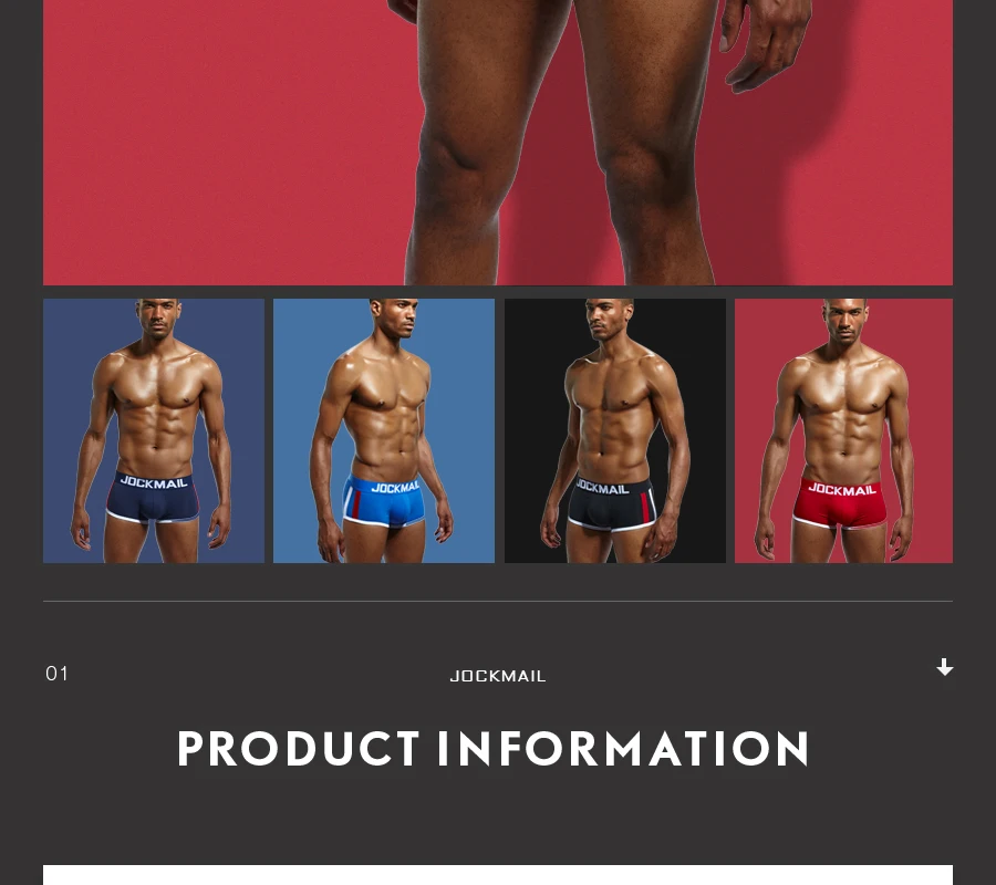 JOCKMAIL мягкое Мужское нижнее белье, боксеры, усиление выпуклости, пуш-ап чашечки, нижнее белье, мужские шорты, трусы для увеличения размера, мужские трусы