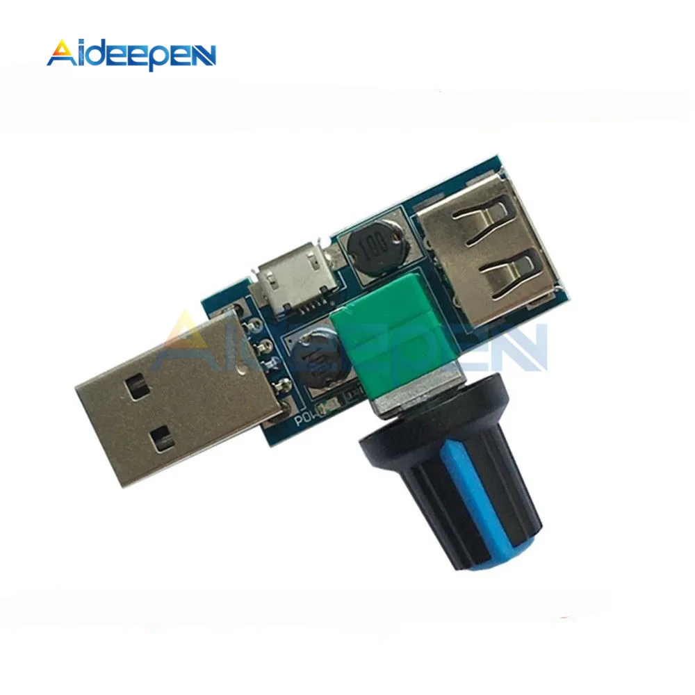 Мини регулятор скорости вентилятора 5 в постоянного тока USB|Контроллер двигателя|