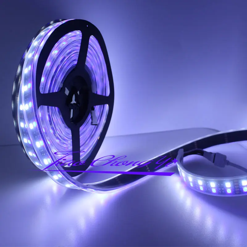 24V 5M 5050 RGBWW теплый белый 600LED двухрядная Светодиодная лента IP67 + контроллер