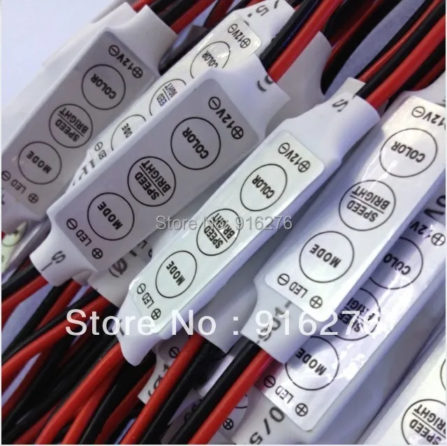 5 шт. Ultra Slim Mini 3 ключа одинарный Цвет светодиодный диммер контроллер 12V 144W для SMD 2835 3014 5050 3528 5630 5730 светодиодный полосы светильник