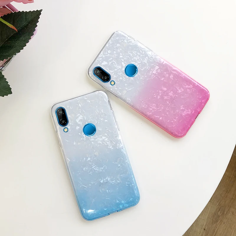 for huawei P20Lite Nova3i Nova3 P20 Pro lite Gradient change Color phone case Lite NOVA 3 3i soft tpu silicone cover shell | Мобильные