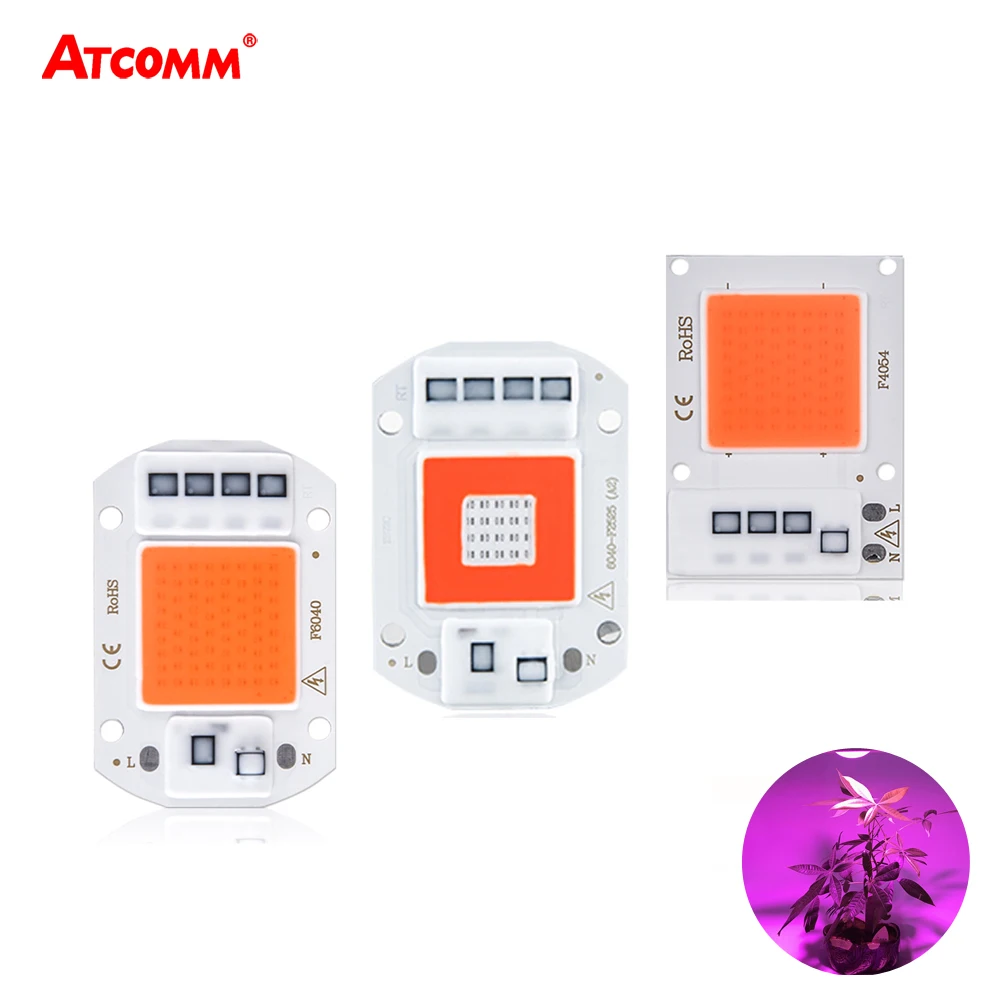 Фитолампа полного спектра 5 шт./лот COB 10 Вт 20 30 50 110 В 220 В|Промышленные LED-лампы| |