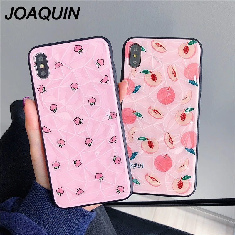 For iPhone 6 6s 7 8 Plus X XR XSMAX Phone Case Fashion fruits juicy peach Soft TPU 11 11pro MA Xcase |
