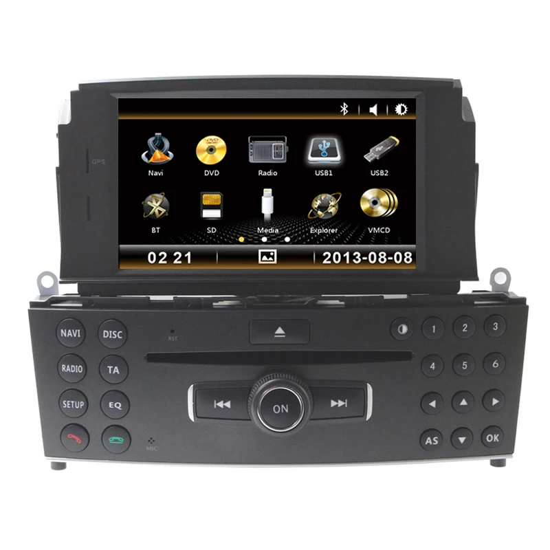 Бесплатная доставка 7 &quotавтомобильный CD DVD плеер GPS радио для Mercedes Benz C Class C200 C180 W204