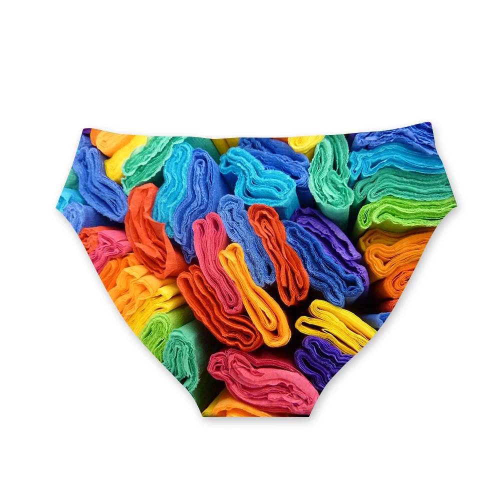 Noisy Designs Wholesale Lines Printed for Female Panties Sexy Underwear Calcinhas Para Mulheres Seamless Briefs Elastic Lingerie |