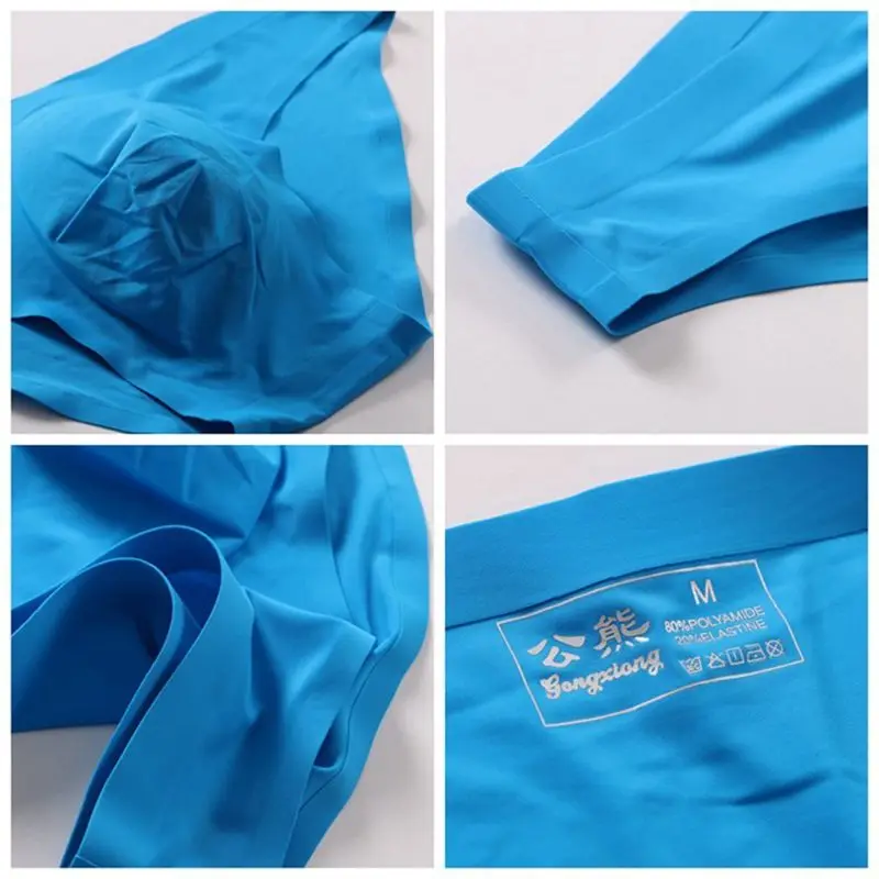 

Men's briefs underwear no trace ice silk ultra-thin translucent sexy low waist breathable youth underwear