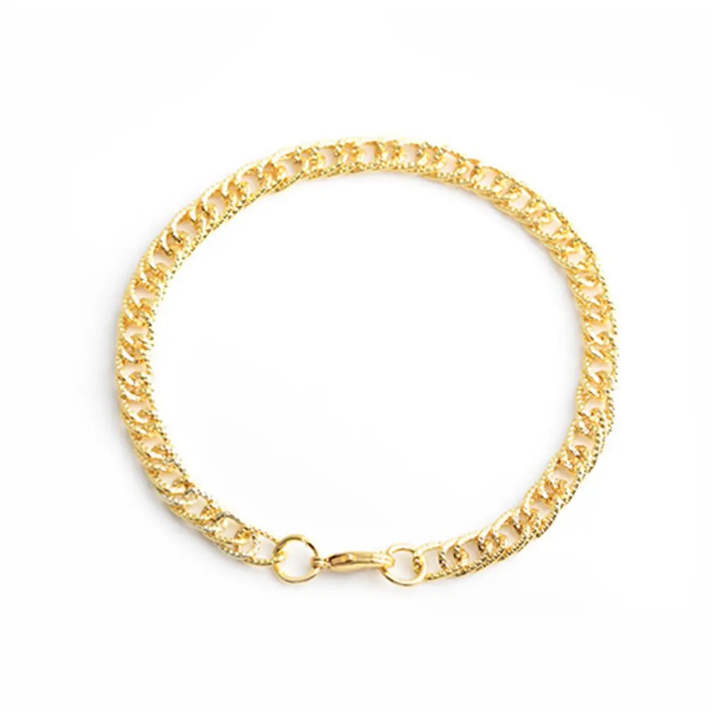 Модный женский мужской браслет простой хип поп стиль из нержавеющей стали