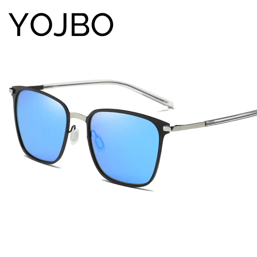 Мужские солнцезащитные очки YOJBO брендовые дизайнерские зеркальные