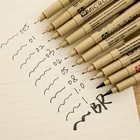 SAKURA Pigma Micron графическая ручка, игла, точка, манга, рисунок, эскиз, водостойкий контур, сканирующая линия, ручка, Scriptliner, Япония