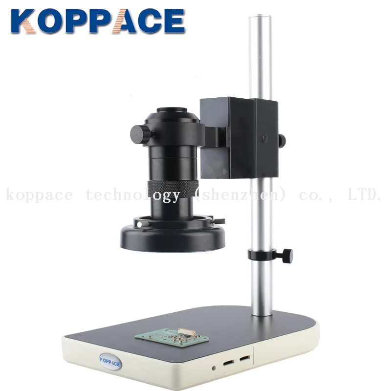 KOPPACE 100X, 21 миллион пикселей электронный микроскоп, HDMI широкоформатный микроскоп камера, светодиодный кольцевой свет, мобильный телефон обслуживания микроскоп