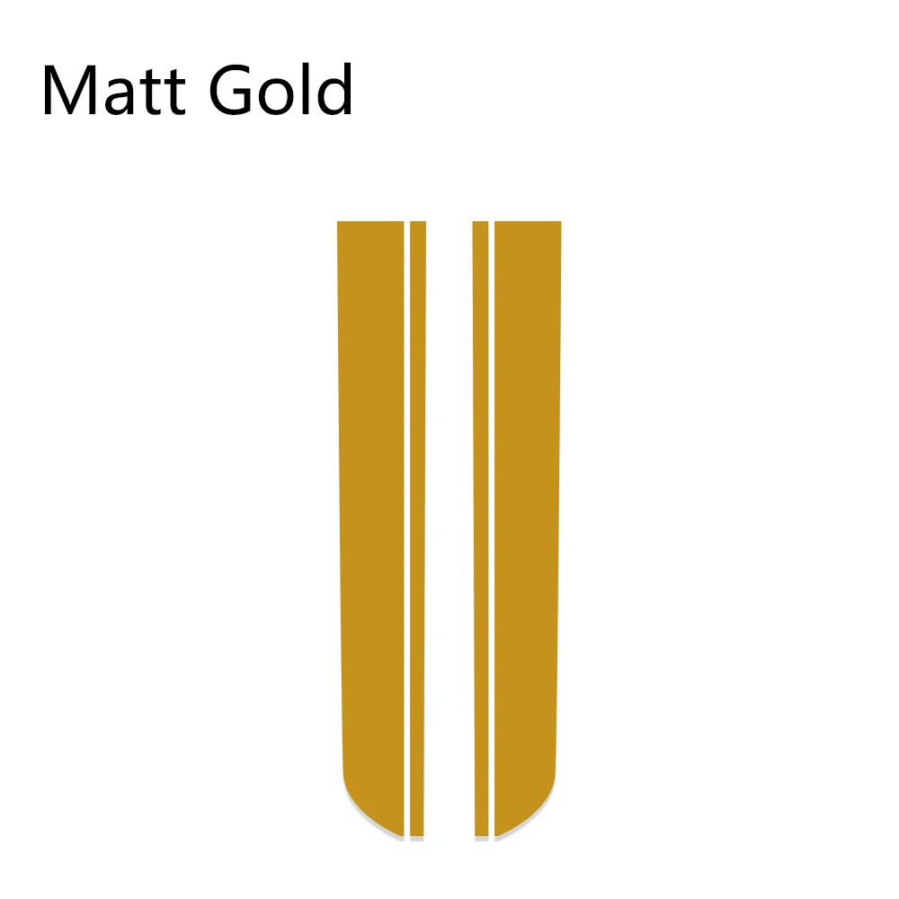Matte Gold Наклейки на капот для автомобиля, наклейка на голову в полоску для MINI Cooper One S JCW Countryman Clubman R55 R60 R61 F54 F55 F56, автомобильные аксессуары - Название цвета: Matte Gold