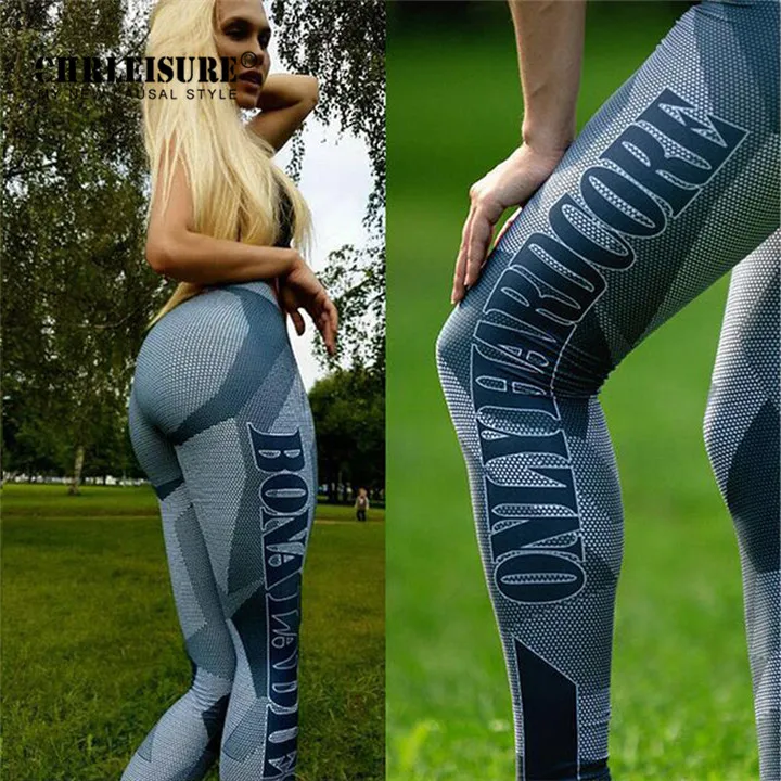 CHRLEISURE, с буквенным принтом, тонкие колготки для йоги, для тренировок, легинсы, спортивные брюки, спортивные, для фитнеса, женские леггинсы для бега, для йоги