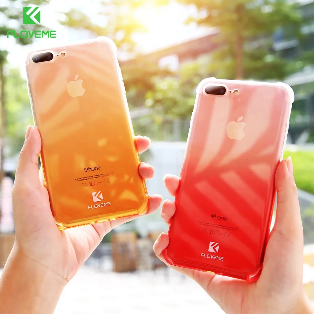 Kisscase 360 Защита Градиент Blue Ray чехол для iphone 8 7 6S 6 Plus Чехол анти Knock Обложка iPhone