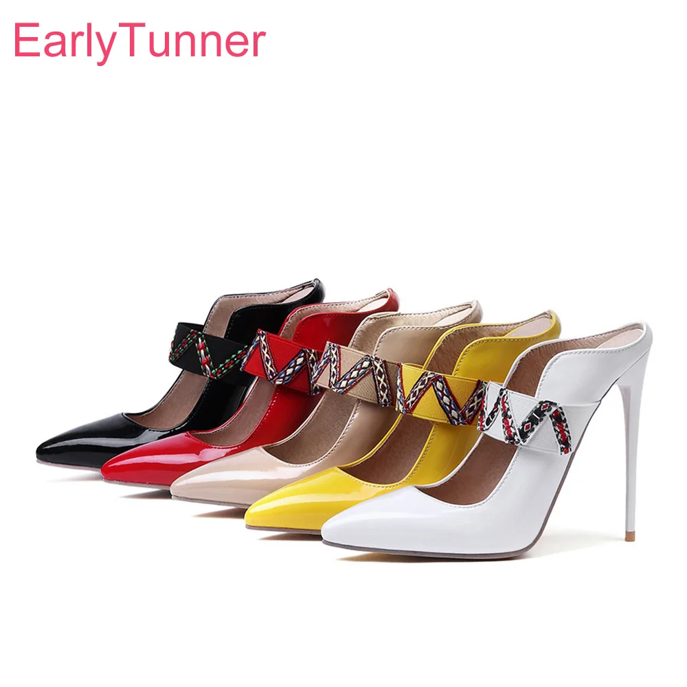

Brand New Summer Sexy Red Apricot Women Wedding Sandals Hot Lady Designer Shoes High Heels EM197 Plus Big Size 10 47 43 45
