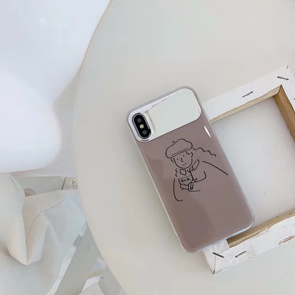 Покрытие зеркала чехол для сотового телефона iPhone x 7 6s Силиконовые Plus 10 Xr Xs max