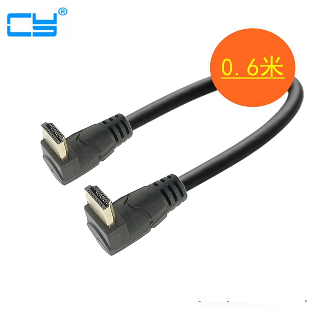 Локоть HDMI кабели папа 90 градусов вверх/вниз HDMI2.0 линия для ТВ бокса/ТВ смарт