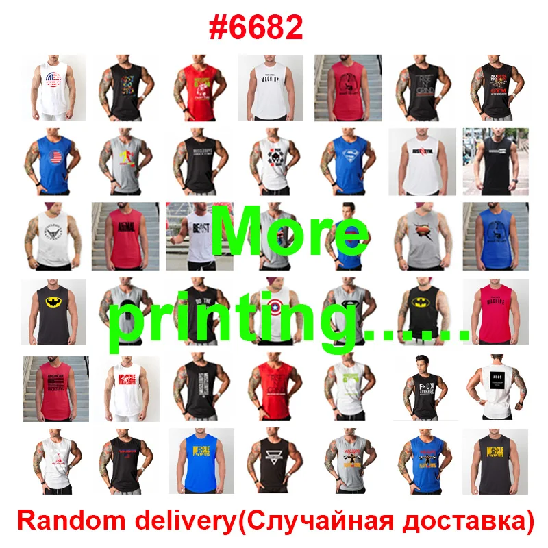 

3Pcs/Lot 2021 Clothes Brand Gym Singlet Canotte Bodybuilding Stringer Tank Top Men Fitness Shirt Muscle Sleeveless Vest