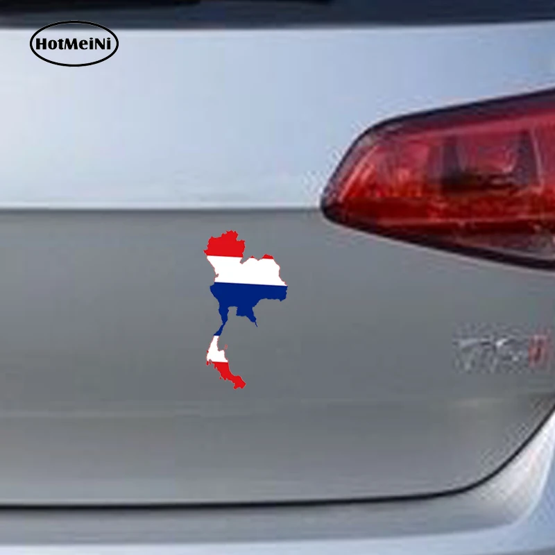 HotMeiNi автомобильный Стайлинг Таиланд карта флаг 3D Автомобильная наклейка бампера