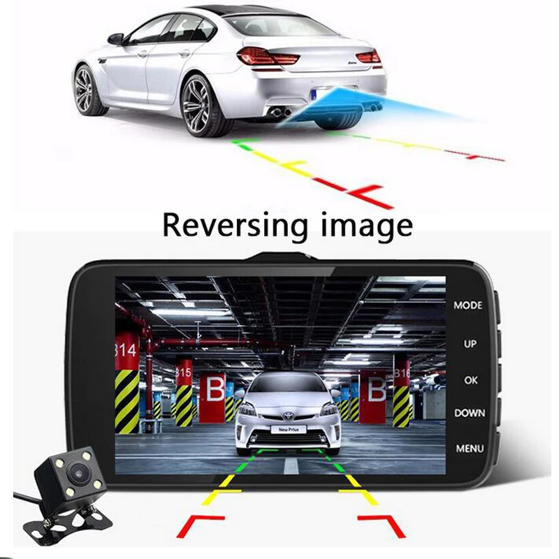 QUIDUX 4 0 &quotips Автомобильный видеорегистратор Камера ADAS Full HD 1080 P ночного видения