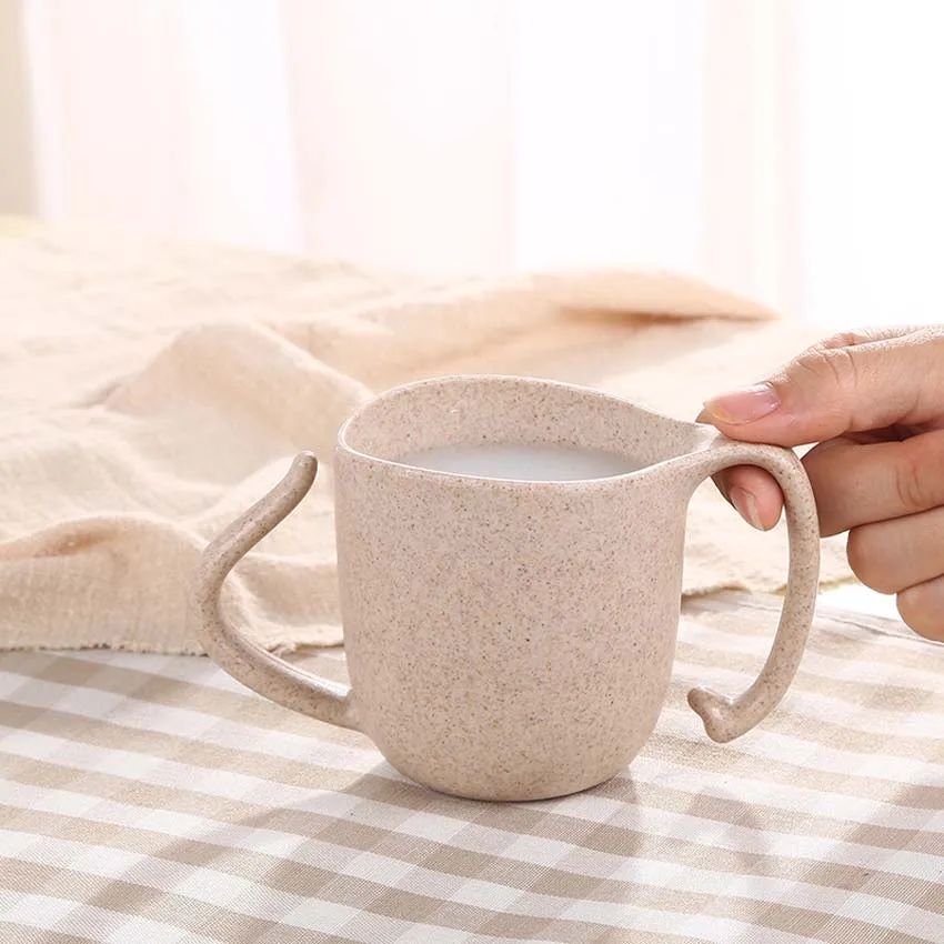 Чашки с большими ушками Детские антикапельные бутылки для воды яркие цвета
