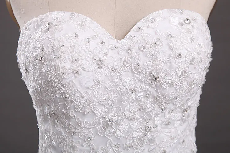 Elegant Embroidery Tulle Sweetheart Mermaid Wedding Dresses Appliques Beading Off The Shoulder Chapel Train Bridal | Свадьбы и