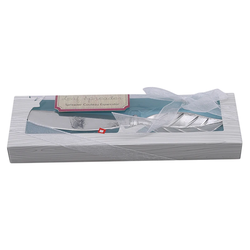 Новый креативный нож для масла в форме листа ручка хлеба новое серебряное сырное