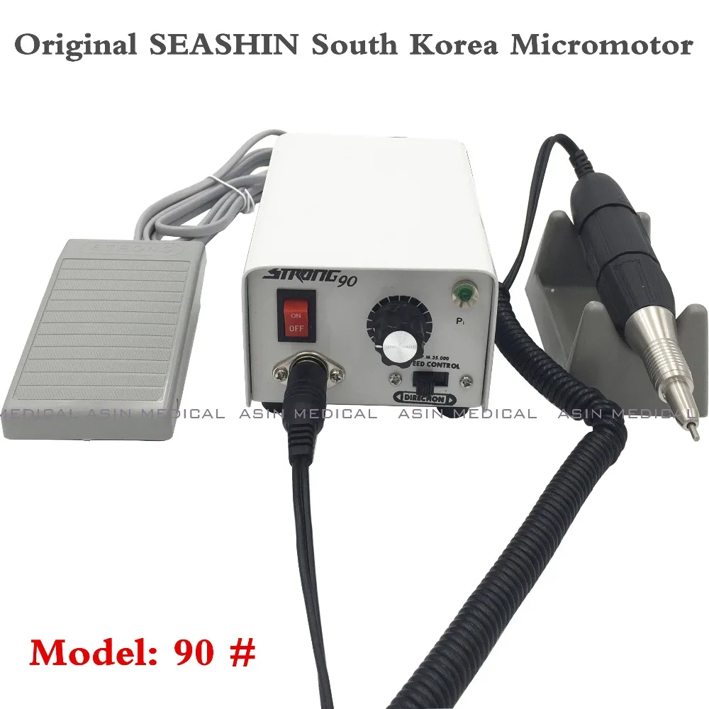 

Original SEASHIN Strong 90 Micromotor Hand Polishing Polisher Dental Lab equipment, 220V 0-35000 rpm with 102 for jewelry