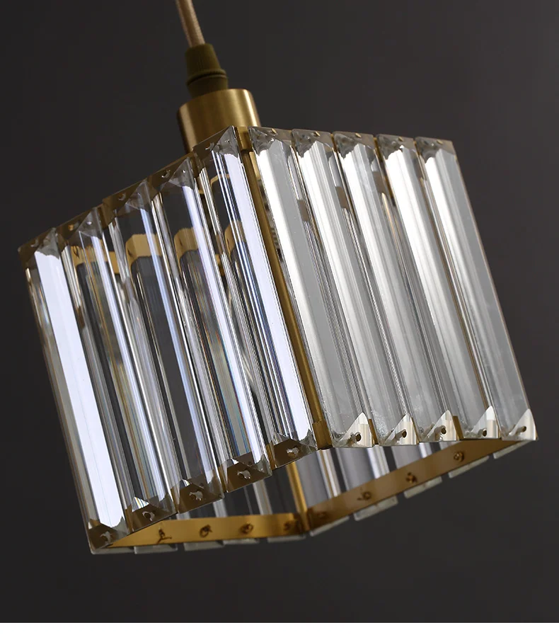 Hallway 1 pcs mini crystal pendant Lamp for Kid's bedroom Lamparas Bedside dining room E14 Led Porch Light bar lamp - купить по