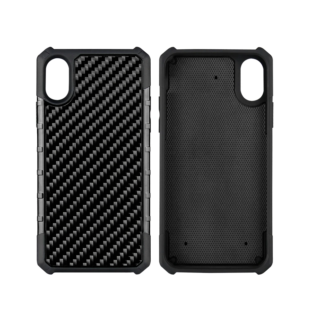 Чехол Mcase из натурального углеродного волокна в деловом стиле для iPhone X XS