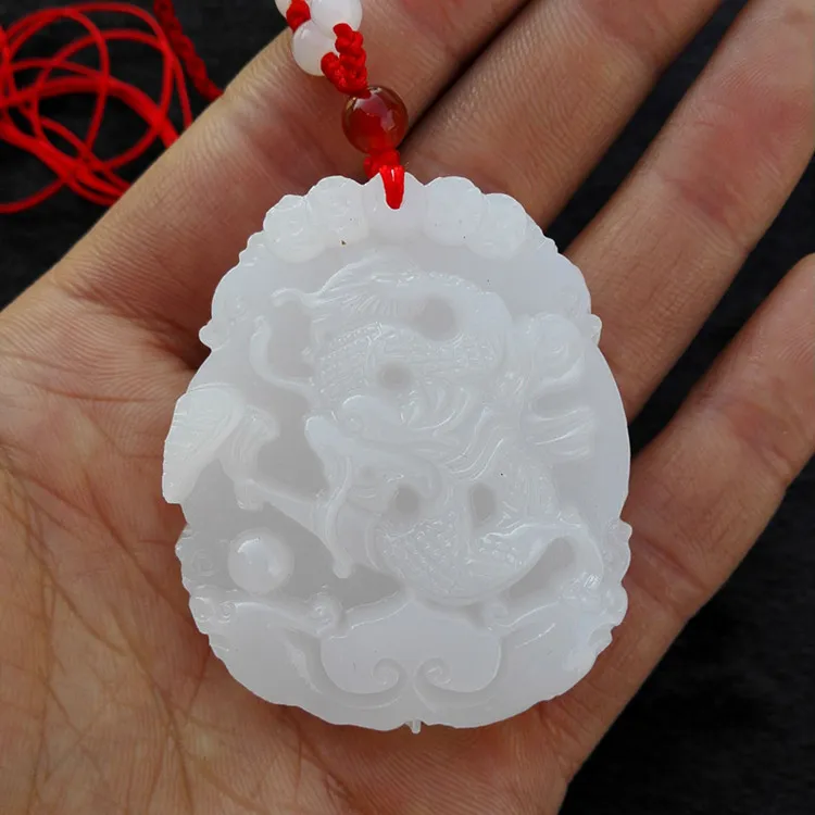 Натуральный афганский кулон в виде дракона со знаками Зодиака Bai Yushen мужские