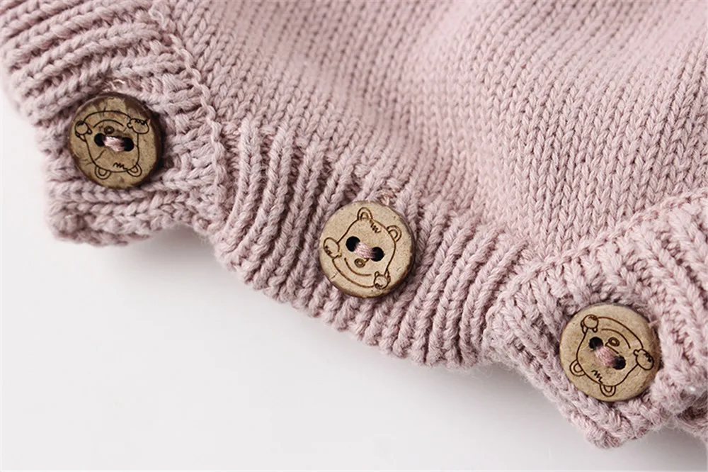

Infant Kids Clothing Sets Baby Autumn Knitwear Newborn Baby Girls Knitted Coat Baby Boys Clothes Knitting Romper Jumpsuit Outfit