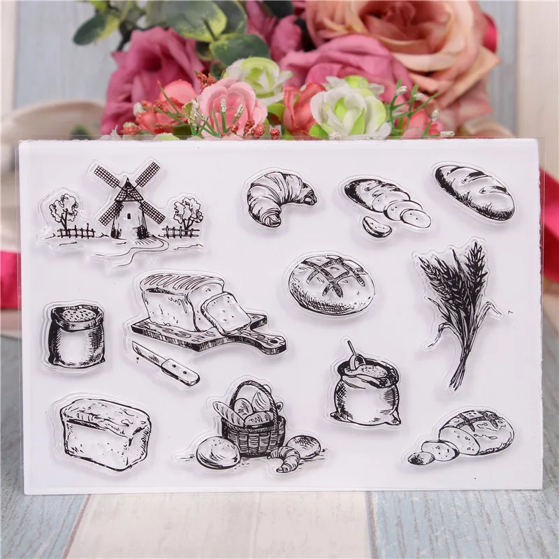 Милые прозрачные силиконовые штампы для самостоятельного скрапбукинга карты