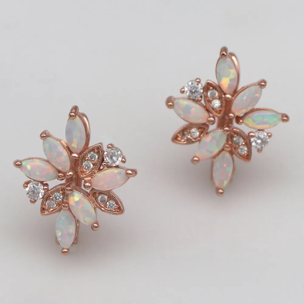 

RRH0001 2021 New Rose Gold White Opal Petal Shape Buckle High Quality Ladies Jewelry Gift