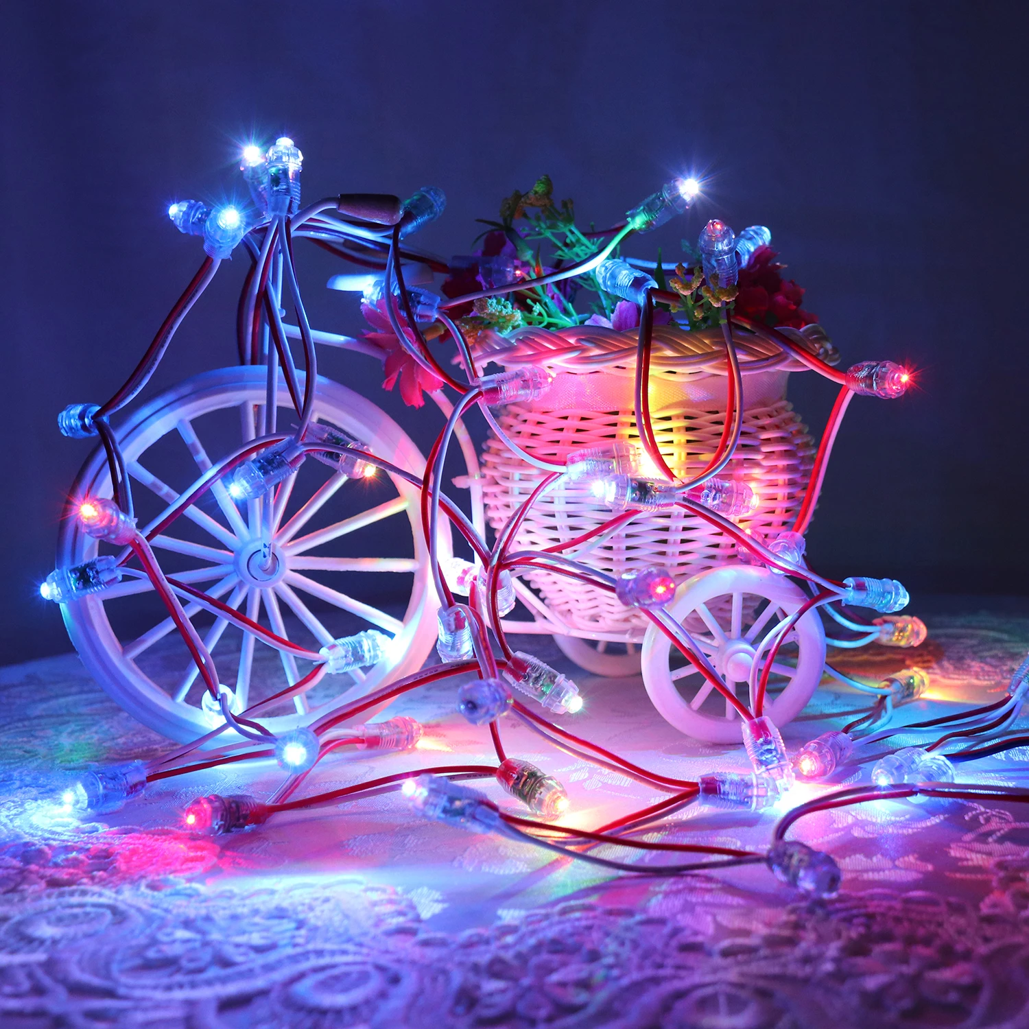 

50pcs/lot LED Module String Light DC5V IP68 Waterproof Digital Full Color Led Pixel Points Channel Letters Lights 9mm Colors JQ