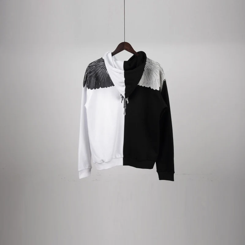 Marcelo Burlon толстовки Для мужчин женщин 1:1 Италии округа Мила MB Толстовка Белый