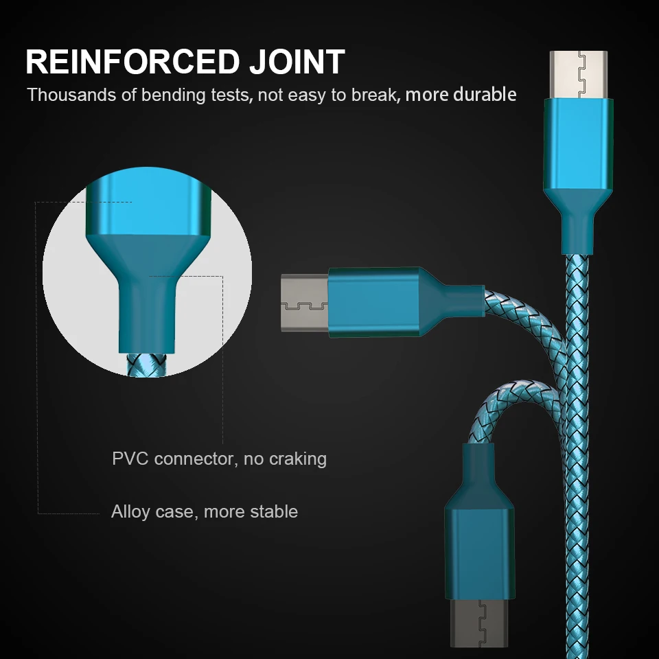 Кабель USB Type C 1 м 2 3 кабель для передачи данных Samsung S8 S9 Xiaomi Mi Mix 2S 8 Huawei P20 Pro Mate 20 Lite USBC