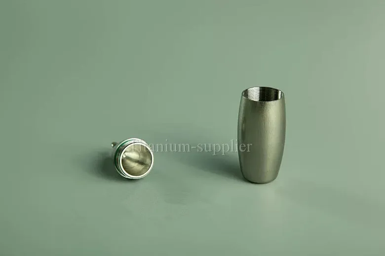 Titanium Waterproof Storage Survival Capsule Seal box Canister Skidproof Surface survival kit multi-functional free shipping | Спорт и