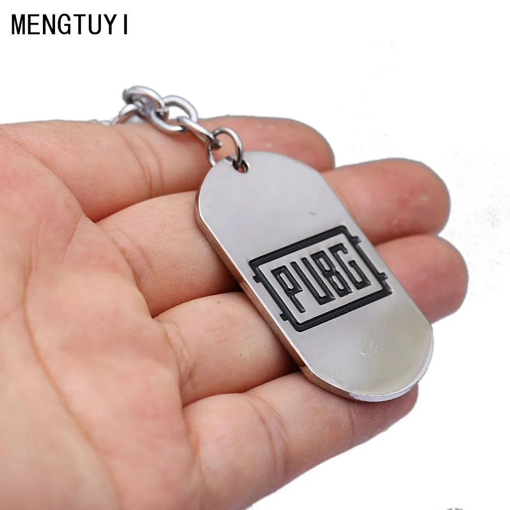 New Game Playerunknown's Battlegrounds PUBG Keychain Dog Tag Metal Key Chain Ring Men Gift Jewelry Accessory Figure Chaveiro | Украшения