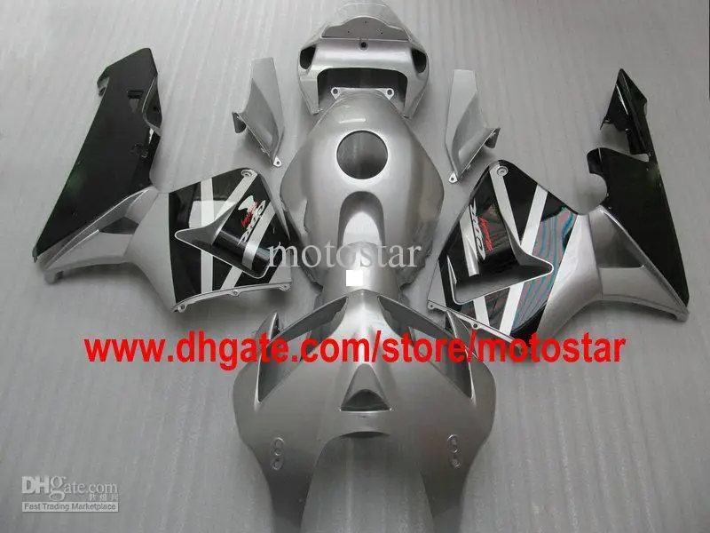 Литье под давлением обтекатель тела комплект для Honda CBR600RR 07 08 Классические черно белые Обтекатели набор CBR 600rr 2007 2008 SA52