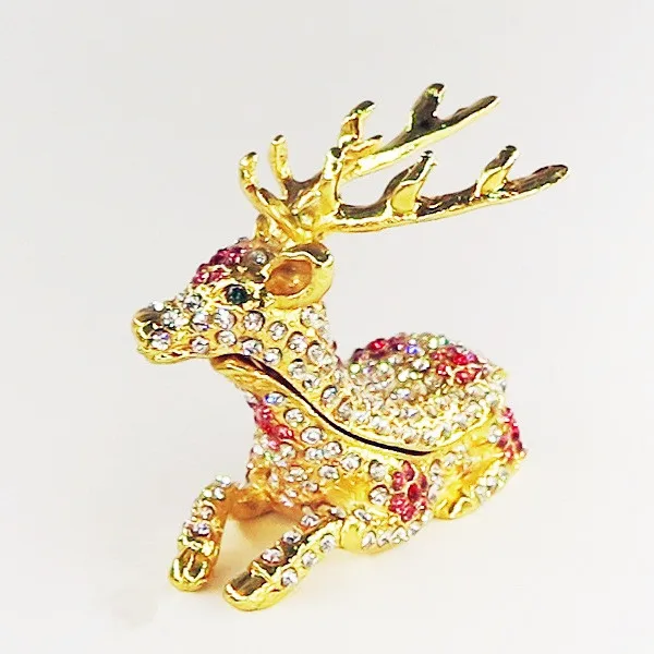 Сплав металла животных шкатулка подарок ремесло живопись набор шнека кольцо