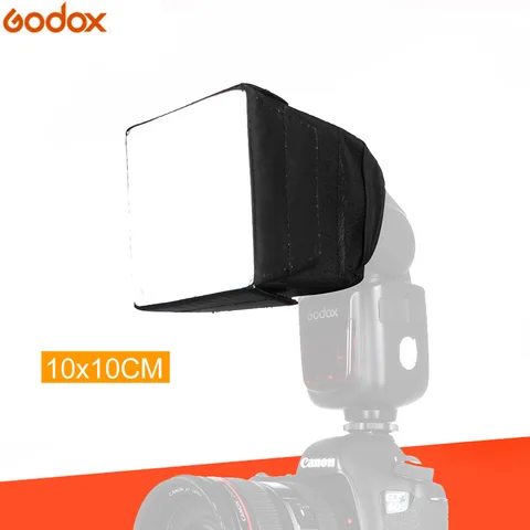 Универсальный рассеиватель света Godox SB10 * 10 10*10 см, складной софтбокс для вспышки камеры