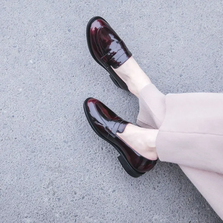 Туфли-оксфорды из натуральной кожи; женская обувь на плоской подошве; коллекция года; модная женская обувь; модельные мокасины; лоферы; женская обувь; Sapatilhas zapatos mujer