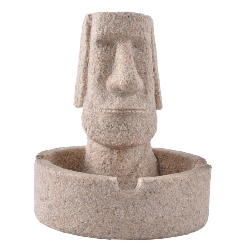Moai статуя пепельница для сигарет забавный Crative силиконовый Настольный Декор