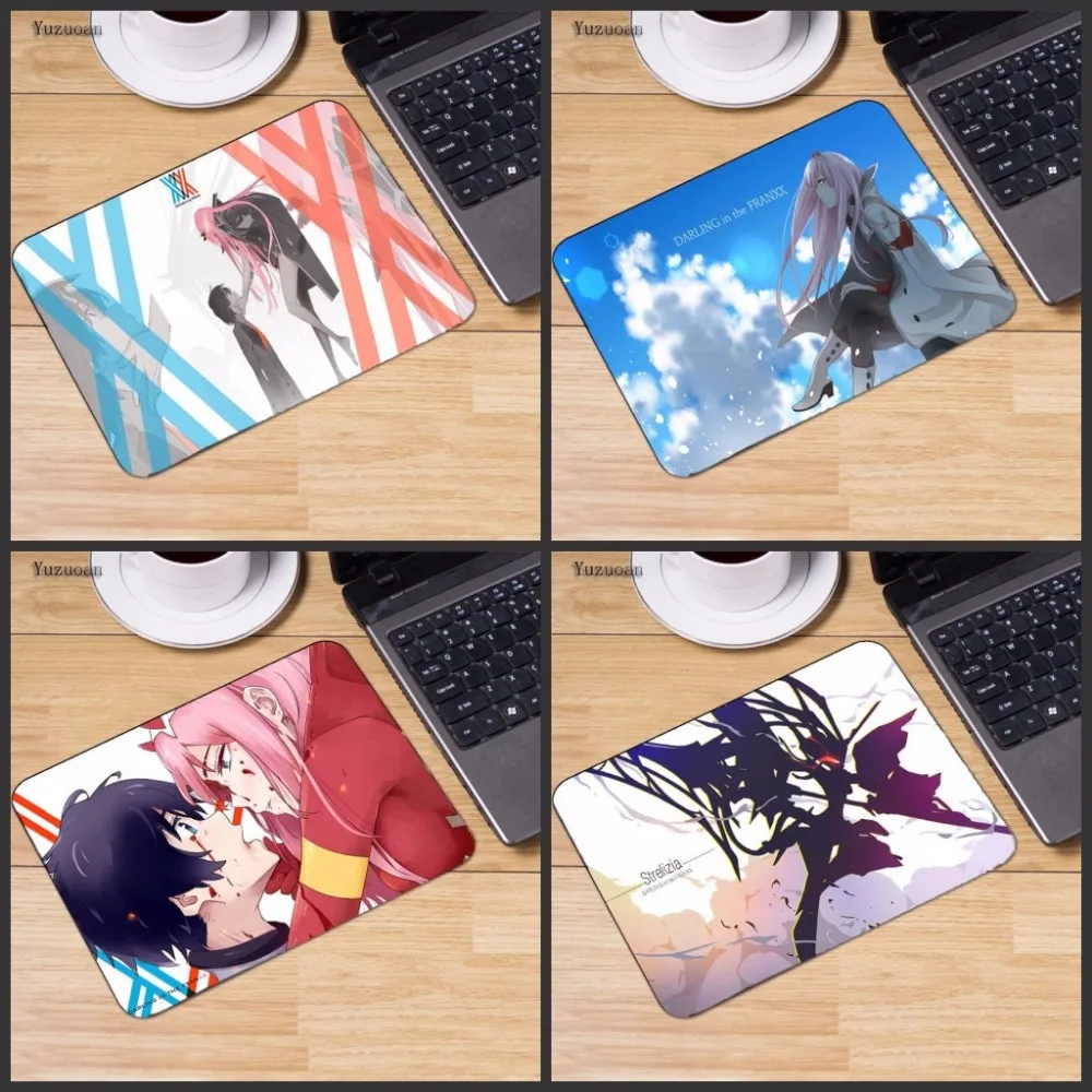 Yuzuoan Zero Two Darling in the FranXX маленький игровой коврик для мыши из аниме компьютерный