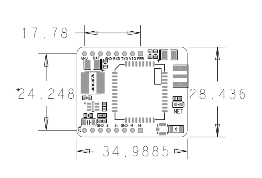 SIMCOM SIM7020E материнская плата NB IoT макетная Многополосная B1/B3/B5/B8/B20/B28 LTE совместимая