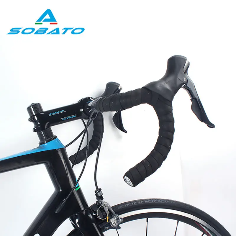 SOBATO 700 * 28C карбоновый дорожный велосипед двойной V тормоз 2*11 скоростной полный