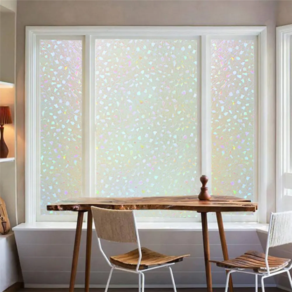 Funlife 75x200cm 3D Window Films Privacy Self-adhesive Film Static Decorative Glass Sticker Heat Control Anti UV | Дом и сад