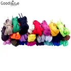 8 мм плоских шнурков полиэфирные шнурки для ботинок для кроссовок, спортивная обувь, 110 см43 дюйма, 24 цвета на выбор