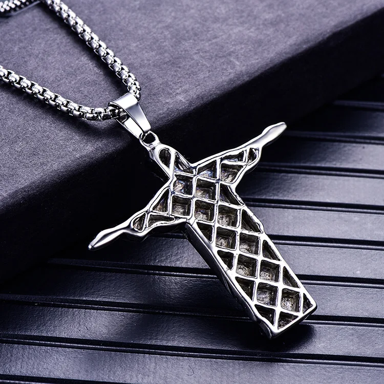 Подвеска в виде статуи Монте-Кристо-Христос ожерелье серебряного цвета 316L