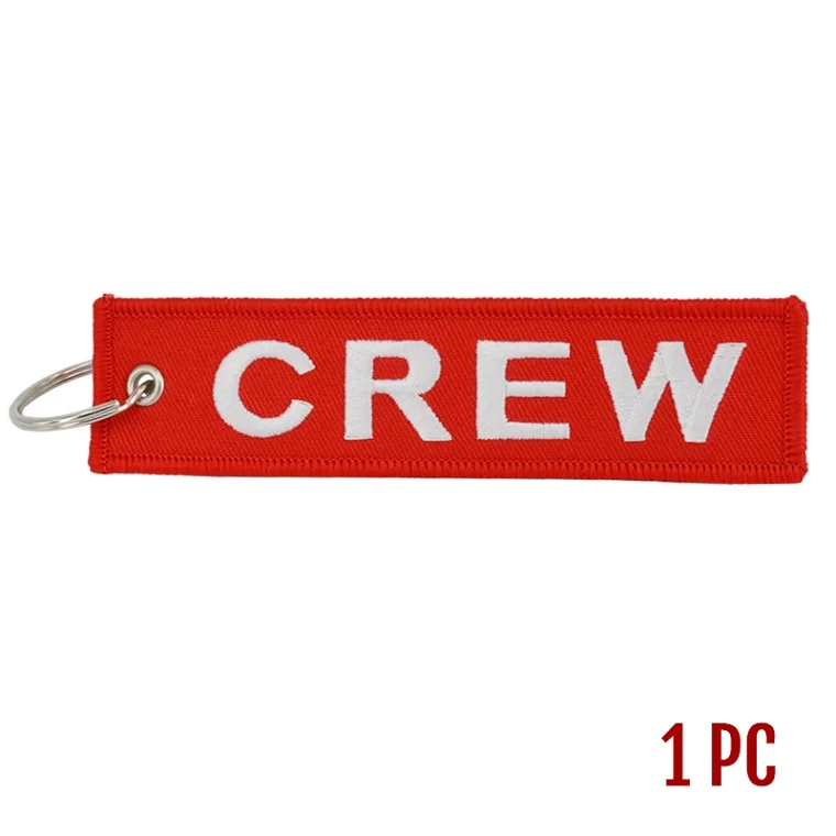 CREW Новинка, брелок с вышивкой, брелок для ключей Bijoux, брелок для мотоциклов и автомобилей, брелок для ключей - Цвет: CREW